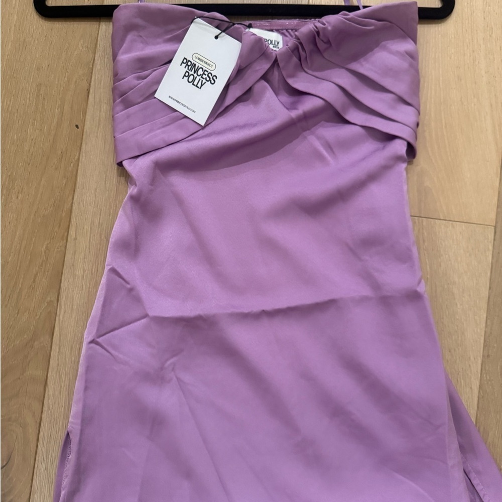 NWT Princess Polly Strapless Purple Mini Dress - Picture 8 of 9